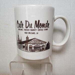 Cafe Du Monde, New Orleans LA White Ceramic Coffee Mug 10 oz